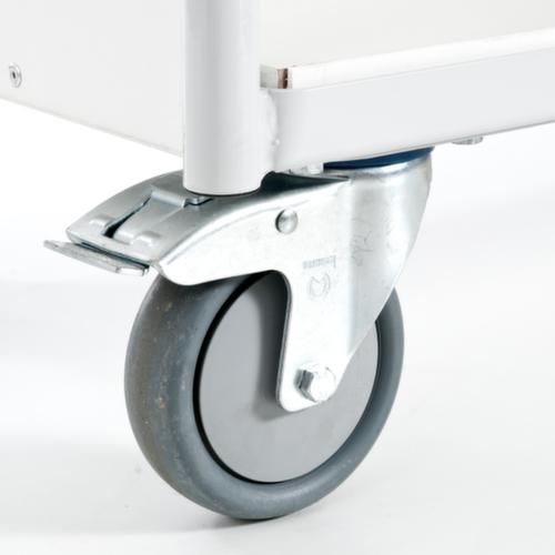 Rollcart Chariot de bureau, force 150 kg, 3 plateaux