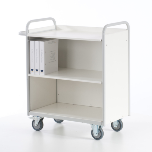 Rollcart Chariot de bureau, force 150 kg, 3 plateaux