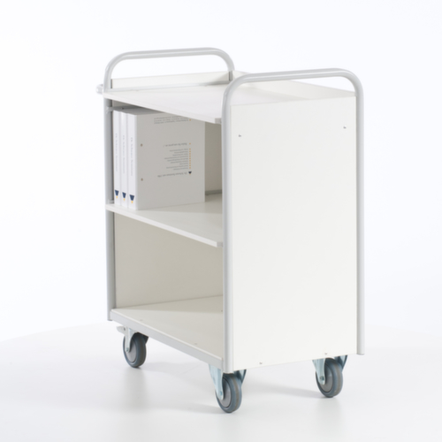 Rollcart Chariot de bureau, force 150 kg, 3 plateaux