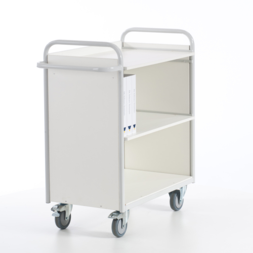 Rollcart Chariot de bureau, force 150 kg, 3 plateaux