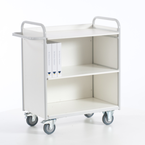 Rollcart Chariot de bureau, force 150 kg, 3 plateaux