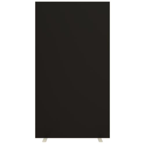 Paperflow Cloison avec revêtement en tissu sur deux côtés, hauteur x largeur 1740 x 940 mm, paroi noir