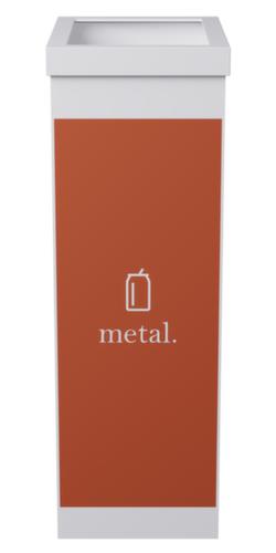 Collecteur de recyclage en polystyrène, 60 l, rouge/blanc