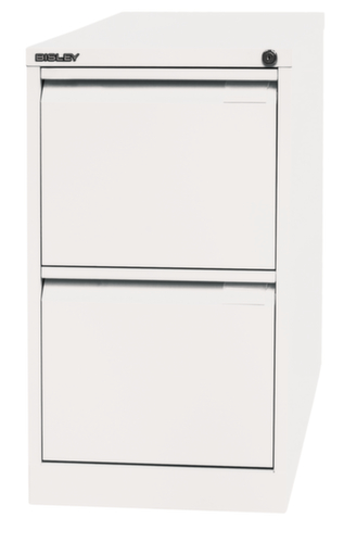 Bisley Armoire pour dossiers suspendus, 2 extensions, blanc signalisation/blanc signalisation