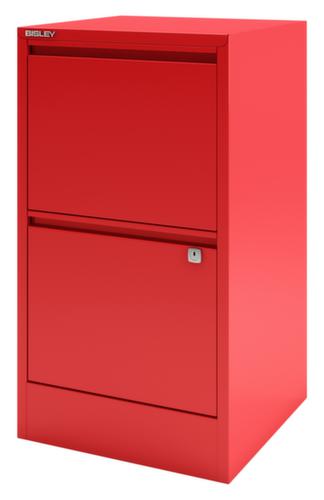 Bisley Armoire pour dossiers suspendus Home Filer, 2 extensions, rouge cardinal/rouge cardinal
