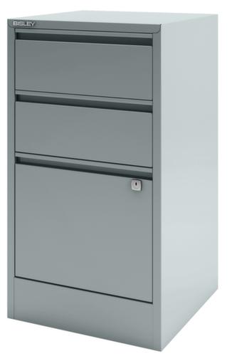 Bisley Armoire pour dossiers suspendus Home Filer, 1 extensions, argent/argent