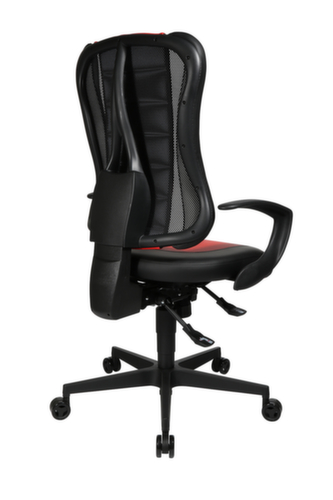 Topstar Siège de bureau pivotant Sitness Racer RS mit AL "Q3" avec assise 3D, noir/rouge