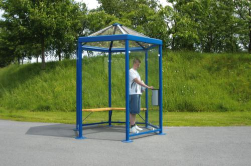 WSM Abri fumeurs avec toit pointu, largeur x profondeur 2344 x 2030 mm