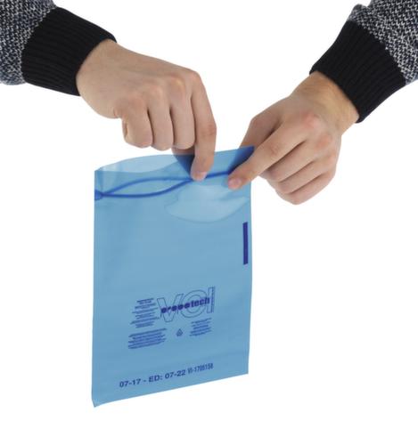 Sachet anti-corrosion VCI avec fermeture à pression, 100 µm, longueur x largeur 150 x 100 mm