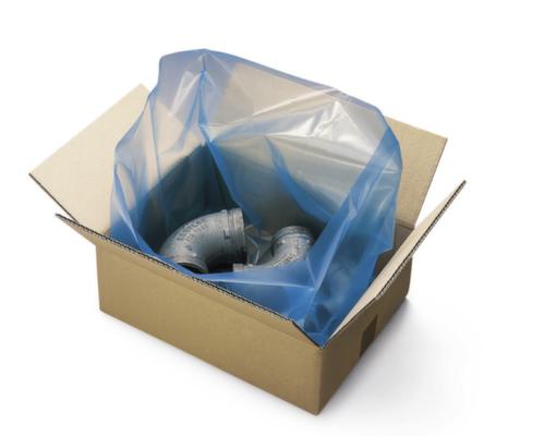 Sachet anti-corrosion VCI avec pli latéral, 100 µm, longueur x largeur 300 x 200 mm