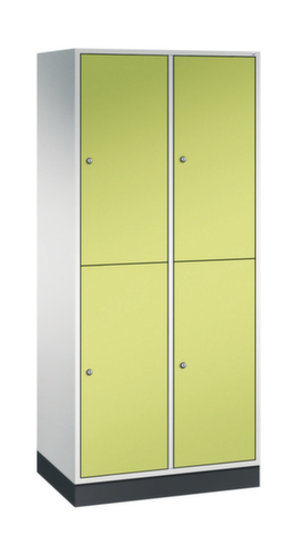 C+P Armoire vestiaire grand volume à deux niveaux Intro, largeur de compartiment 360 mm