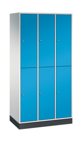 C+P Armoire vestiaire à deux niveaux Intro, largeur de compartiment 260 mm