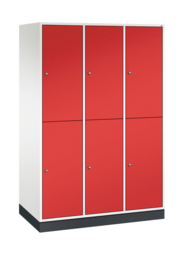 C+P Armoire vestiaire grand volume à deux niveaux Intro, largeur de compartiment 360 mm