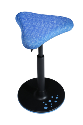Topstar Siège assis-debout Sitness H1 avec assise triangle, hauteur d’assise 570 - 770 mm, assise bleu