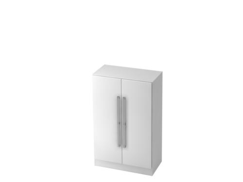 Placard à double porte dans le bureau Up and Down, 3 hauteurs des classeurs, blanc/blanc