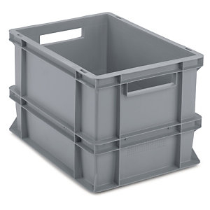 Bac gerbable norme Europe combinable indépendamment de la marque, gris, capacité 25 l