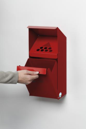 VAR Cendrier avec coiffe inclinée, rouge