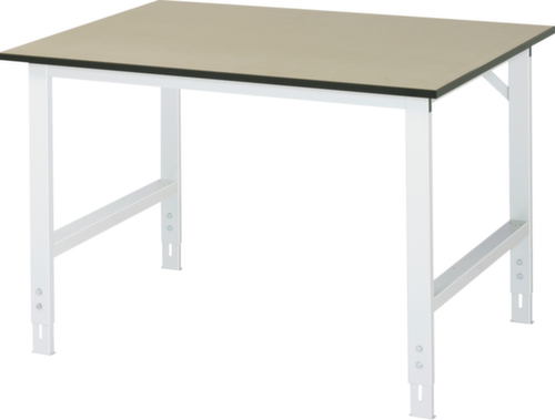 RAU Établi à hauteur réglable Tom, RAL7035 gris clair