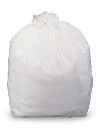 Sac à ordures, 30 l, blanc