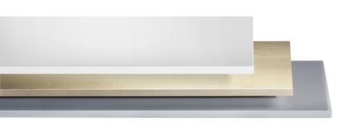 C+P Armoire à portes coulissantes pour bureau ERGO gris clair avec plateau supérieur