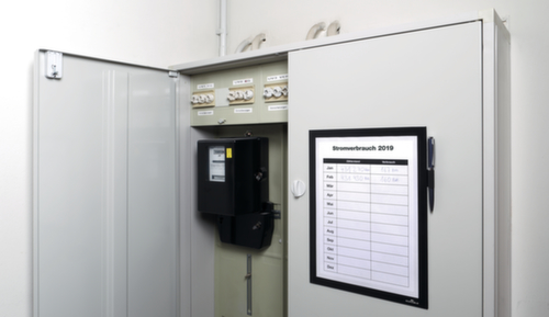 Durable Cadre magnétique DURAFRAME® MAGNETIC NOTE, DIN A4, face arrière magnétique