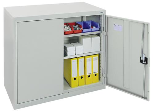 stumpf Armoire à portes battantes avec tablettes galvanisées, largeur 1000 mm