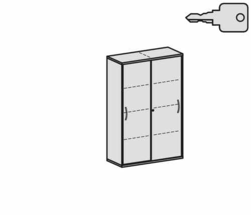 Gera Armoire à portes coulissantes Pro