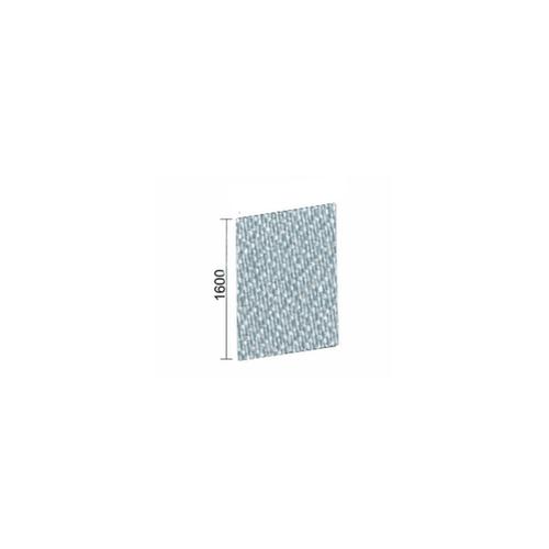 Gera Cloison de séparation insonorisante Pro ProfiLine, hauteur x largeur 1600 x 800 mm, paroi gris