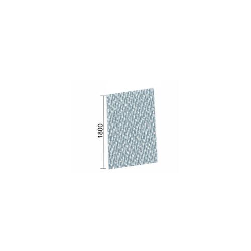 Gera Cloison de séparation insonorisante Pro ProfiLine, hauteur x largeur 1800 x 800 mm, paroi gris