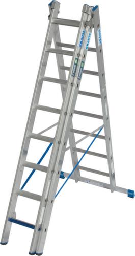 Krause échelle polyvalente STABILO® Professional +S, 3 x 8 échelons et marches profilés antidérapants