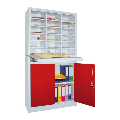 PAVOY Cabinet postal/brochure Basis, 18 compartiments