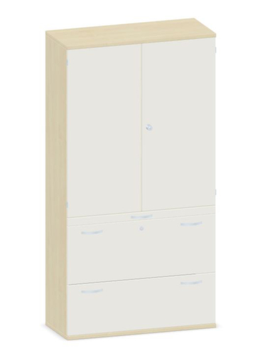 Gera Armoire combinée Pro, 3 hauteurs des classeurs