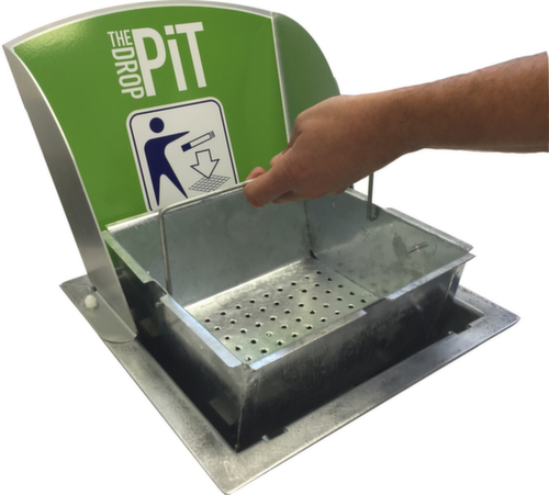 Cendrier de sol DropPit Classic avec plaque arrière