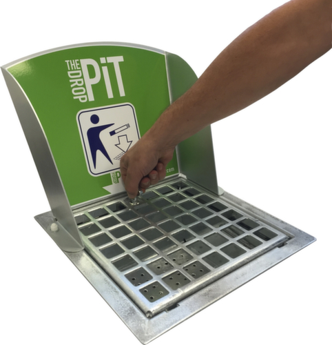 Cendrier de sol DropPit Classic avec plaque arrière