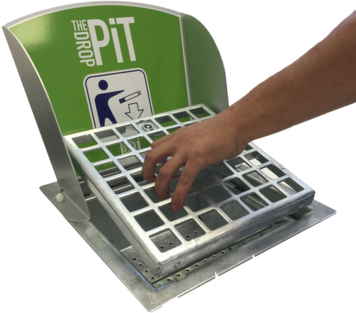 Cendrier de sol DropPit Classic avec plaque arrière