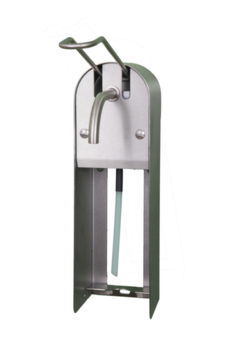 Distributeur de savon et de désinfectant, avec levier de bras