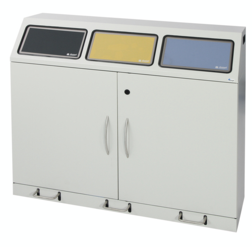 stumpf Station de collecte de matières recyclables compacte Flex-M, 3 x 70 l