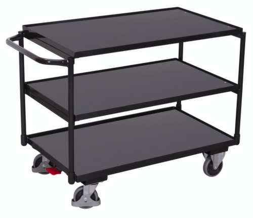 VARIOfit Chariot à plateaux 985x590 mm, force 250 kg, 3 plateaux