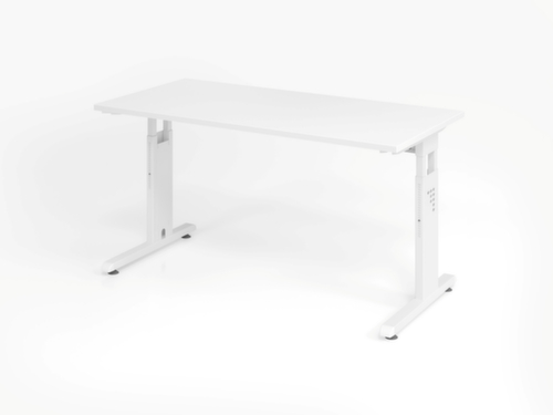 Bureau étroit Mini-Office O-Serie avec piètement en C