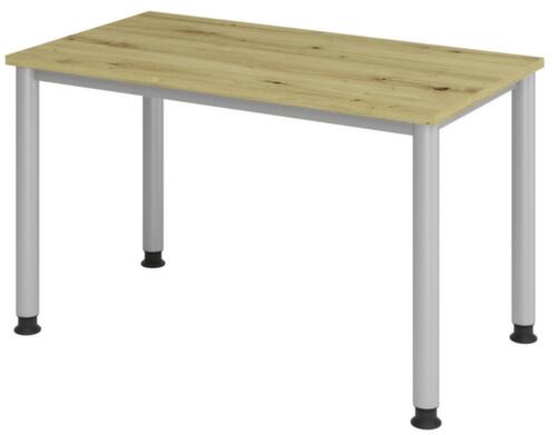 Bureau étroit Mini-Office H-Serie avec piètement 4 pieds