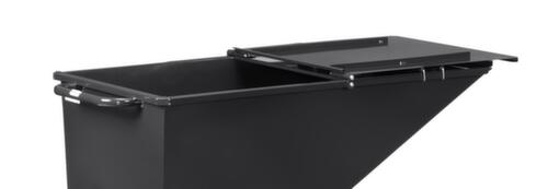 Couvercle à charnière en deux parties pour benne basculante