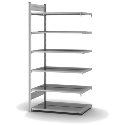 hofe Porte-documents sans vis Zone de fixation pour une utilisation des deux côtés, 6 tablettes, avec revêtement en zinc anti-corrosion