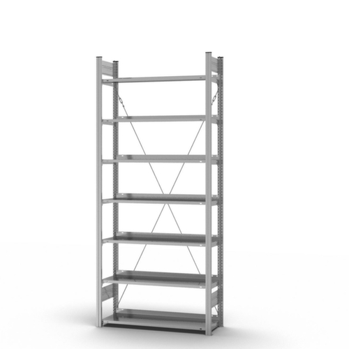 hofe Rayonnage sans boulons pour classeurs, 7 tablettes, avec revêtement en zinc anti-corrosion