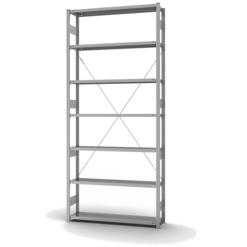 hofe système d'étagères sans vis, hauteur x largeur x profondeur 3000 x 1360 x 335 mm, 7 tablettes