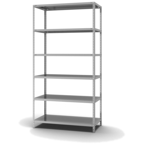 hofe Etagère à visser, 6 tablettes, avec revêtement en zinc anti-corrosion