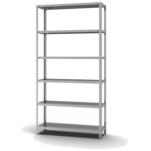 hofe Etagère à visser, 6 tablettes, avec revêtement en zinc anti-corrosion