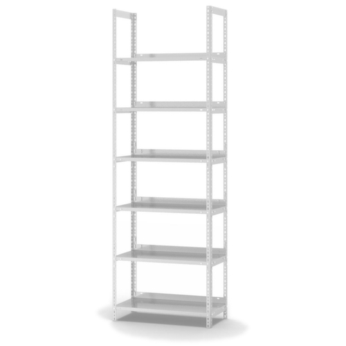 hofe Rayonnage à boulonner pour classeurs, 6 tablettes, RAL7035 gris clair