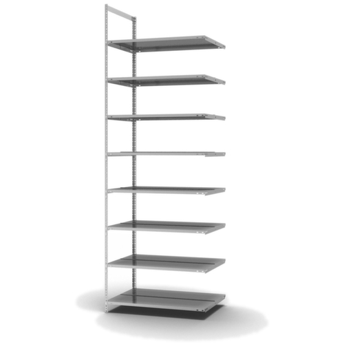 hofe Porte-fichiers à visser Champ de saisie à utiliser des deux côtés, 8 tablettes, avec revêtement en zinc anti-corrosion