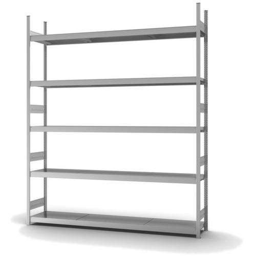 hofe Rayonnage grande largeur avec tablettes en acier