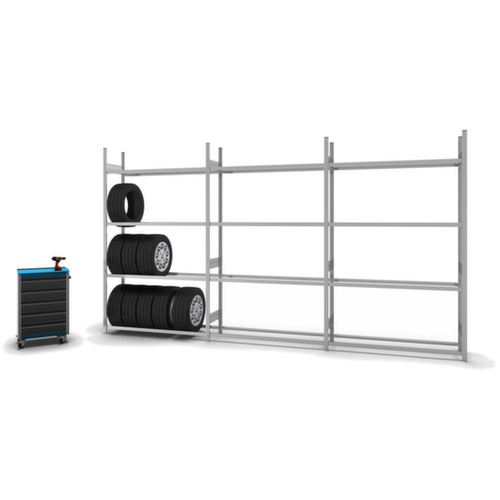 hofe Rayonnage à pneus, hauteur x largeur x profondeur 2500 x 1560 x 435 mm, 4 niveaux